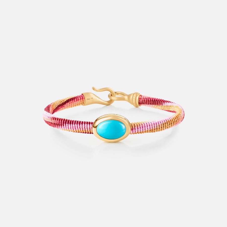 Life Berry Bracelet with 18 Karat Gold & Turquoise Charm  |  Ole Lynggaard Copenhagen