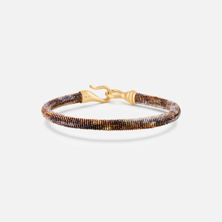 Bracelet Life Velvet avec Fermoir Crochet en Or Jaune 18 carats   |  Ole Lynggaard Copenhagen