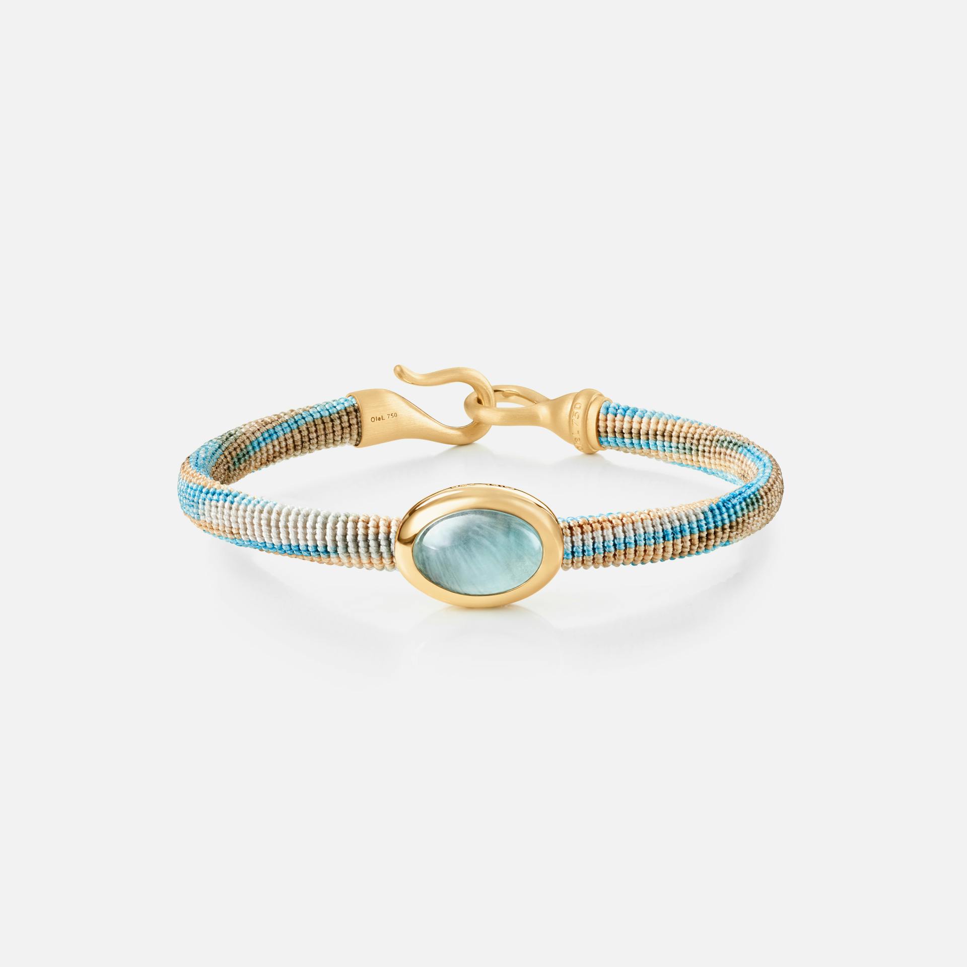 Life Bracelet with aquamarine 6 mm