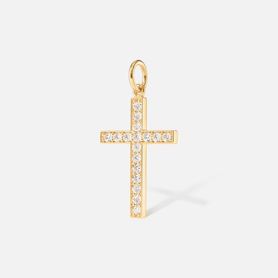 Cross pendant in 18K Gold with Diamonds  |  Ole Lynggaard Copenhagen