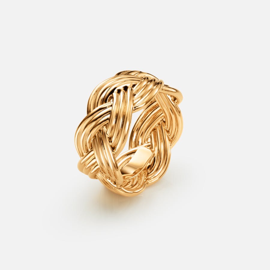 Geflochtener Ring large aus 18 Karat Gold | Ole Lynggaard Copenhagen 