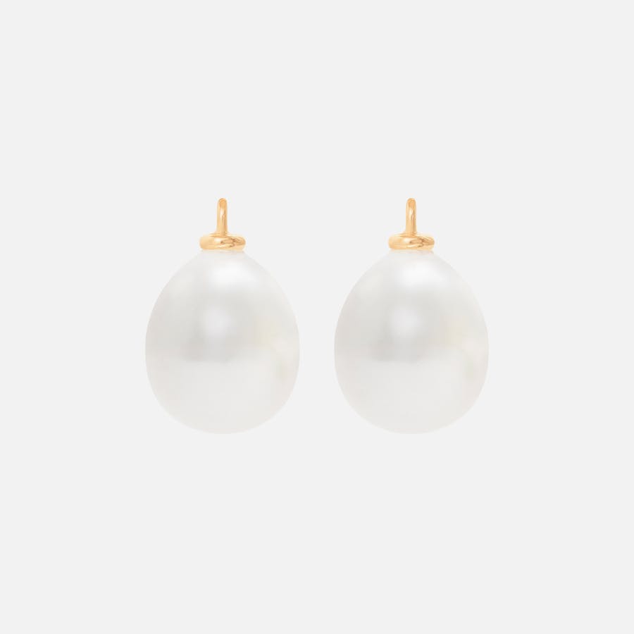 Earring Pendants in 18K Yellow Gold with Pearls  |  Ole Lynggaard Copenhagen 