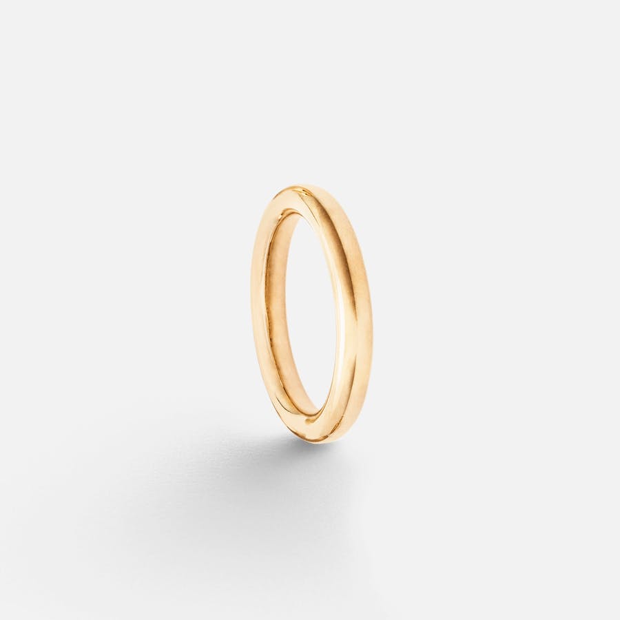 The Ring mens 3mm 18k polished gold