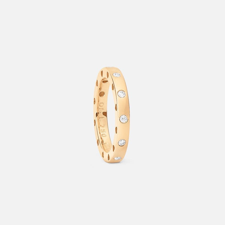 Forever Love Ring in Polished Yellow Gold with Diamonds  |  Ole Lynggaard Copenhagen