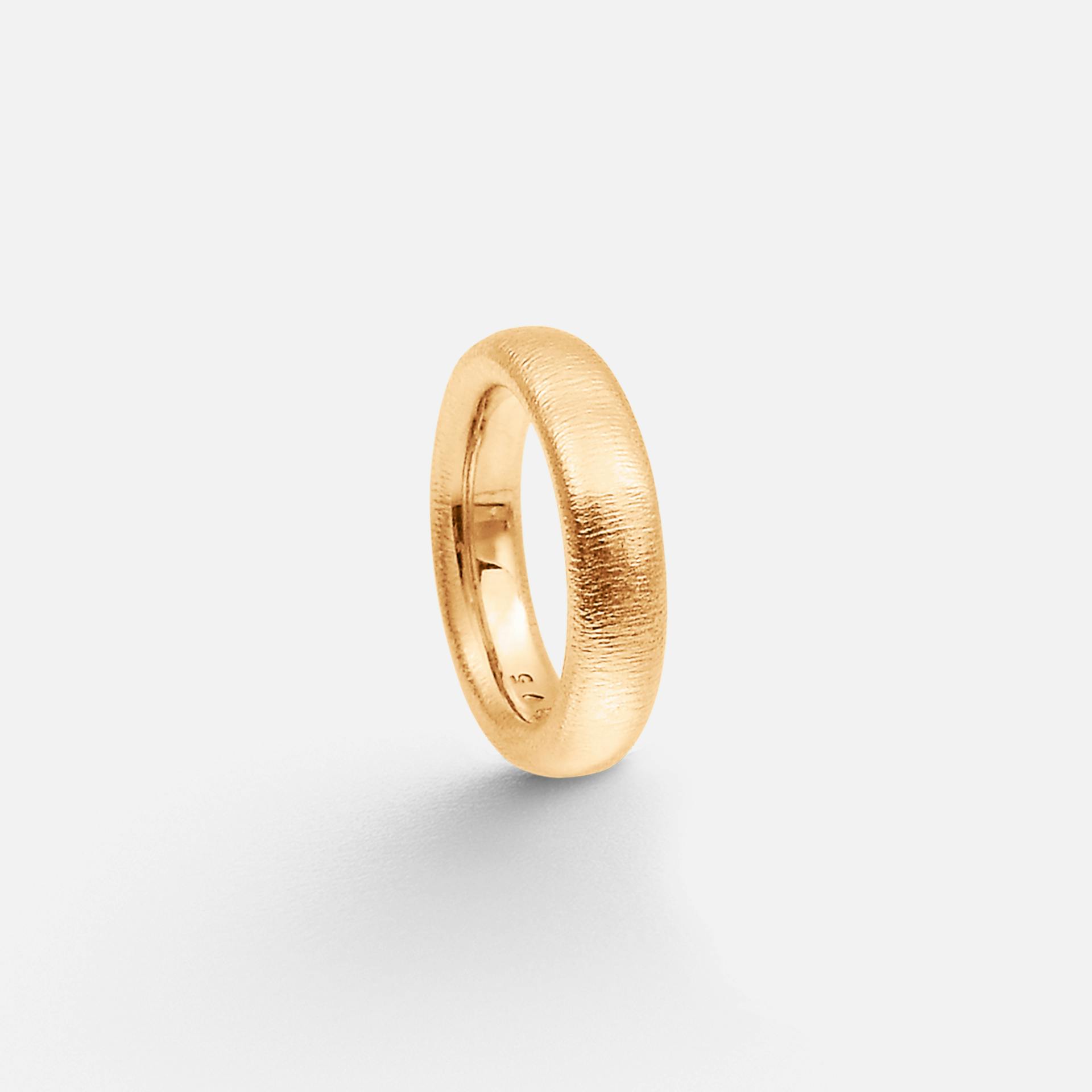 The Ring mens 5 mm 18k textured gold