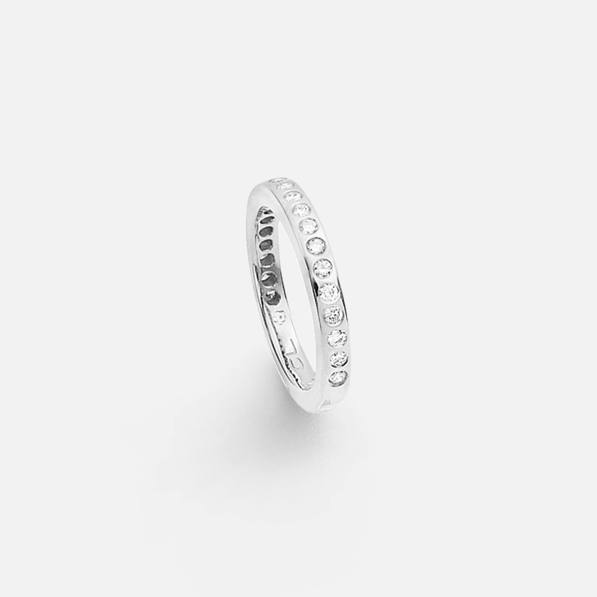 Forever Love ring 18k blank hvidguld med diamanter 0,38-46 ct. TW. VS.