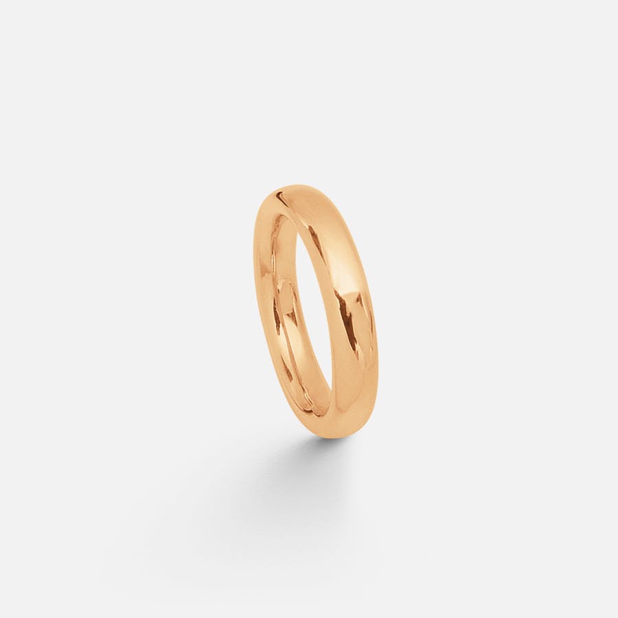 The Ring mens 4mm 18k polished gold