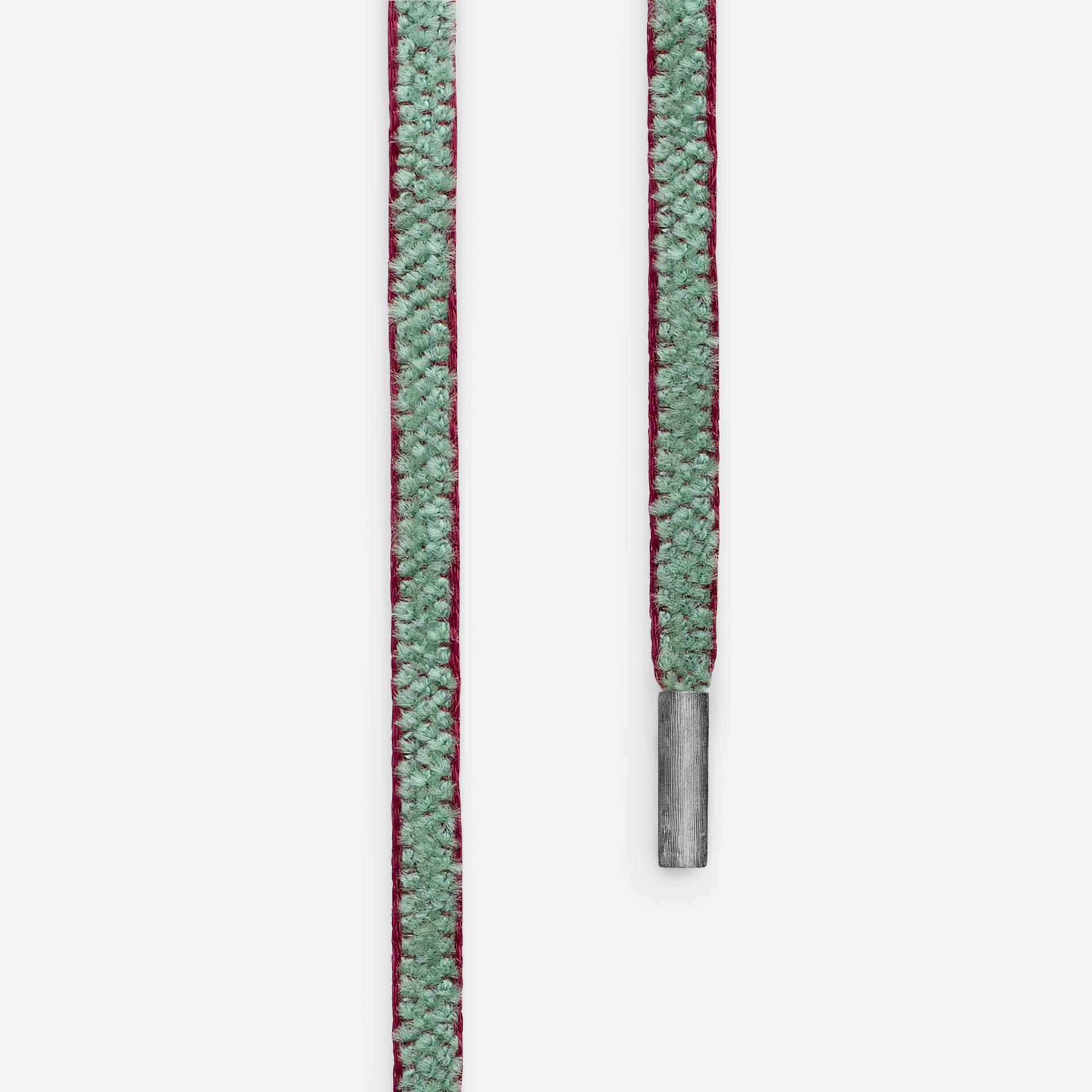 Chenille Mokuba halskædesnor i silke med endestykker i oxideret sterlingsølv | Ole Lynggaard Copenhagen
